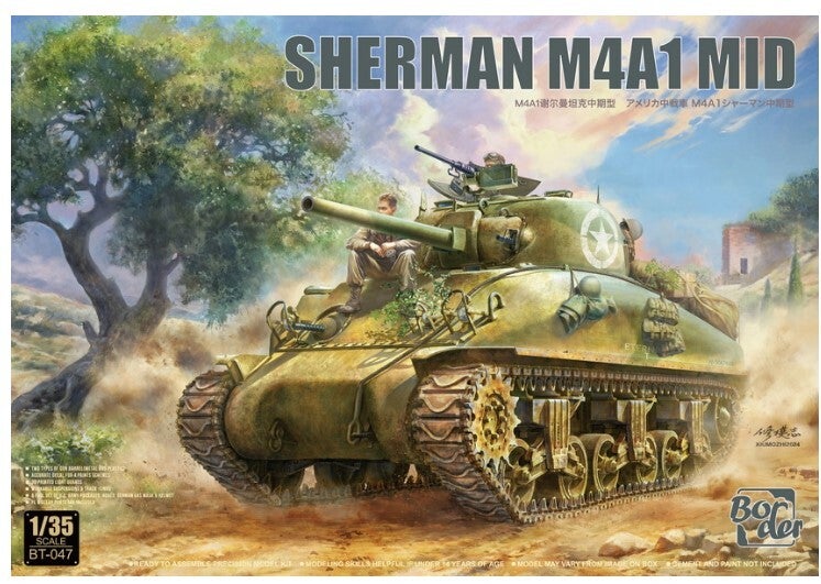 BORDER MODEL : REF : BT 047 : 1/35 : US : Sherman M4A1 (Mid Version)