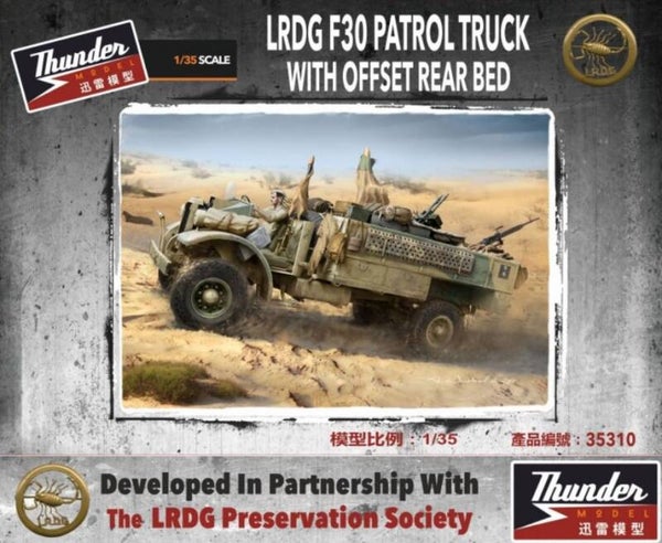 THUNDER MODEL : REF : 35310 : 1:35 : UK : LRDG F30 (Ford) Patrol Truck (With Offset Rear Bed) (STANDARD EDITION)