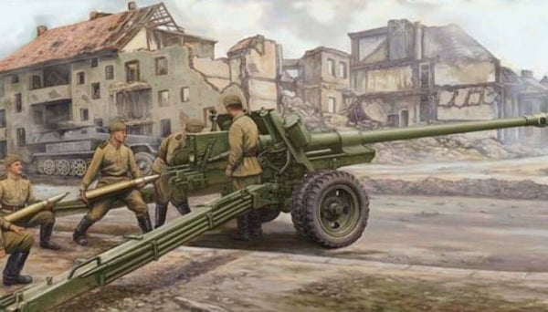 TRUMPETER : REF : TRU02331 : 1:35 : Soviet : 100mm Anti-Tank Gun M 1944 (BS3)