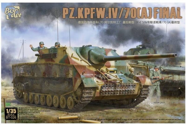 BORDER MODEL : REF : BT 026 : 1/35 : German Jagdpanzer IV L/70, Panzer IV/70(A) (Final version)