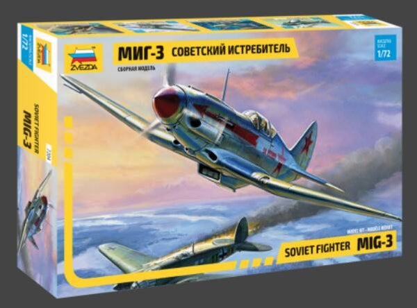 ZVEZDA : REF : 7204 : 1:72 : RUSSIAN (SOVIET) : Mikoyan-Gourevitch : MiG-3 (Fighter)