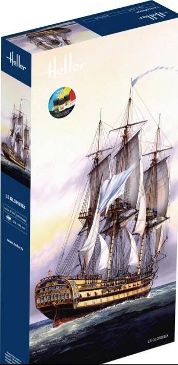 HELLER : REF : 58889 : 1:150 : FRANCE : Le Glorieux (1756-1782) (STARTER KIT)