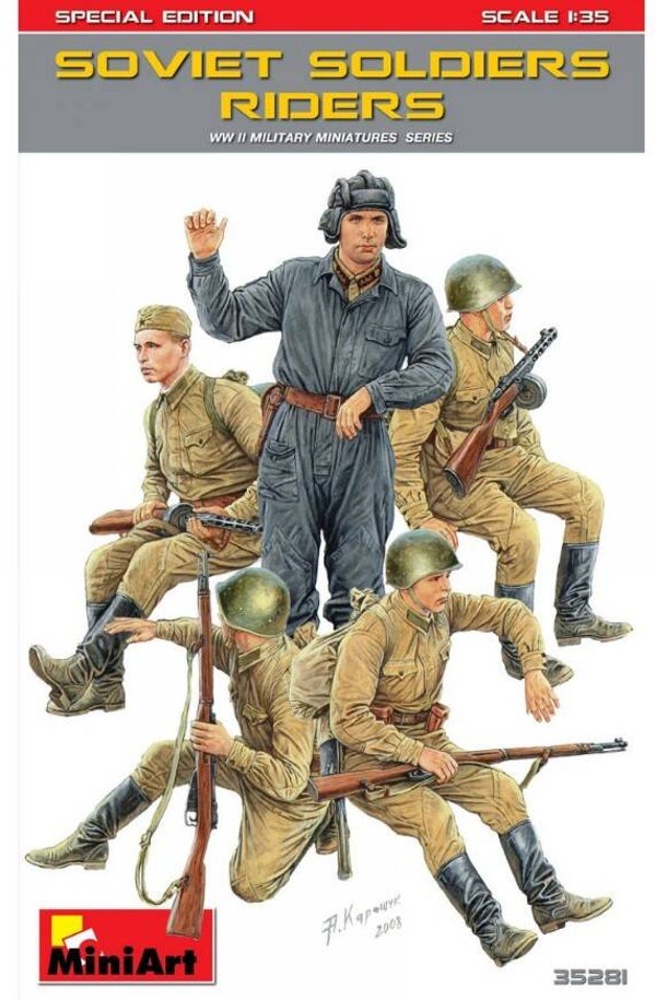 MINIART : REF : MINIART 35281 : 1:35 : Soviet Soldiers Riders (5 Fig.) (SPECIAL EDITION)