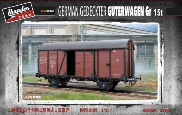 THUNDER MODEL : REF : 35902 : 1:35 : RAILWAY DOMAIN : German Gedeckter Guterwagen Gr 15t
