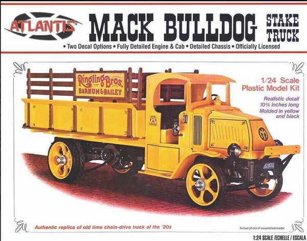 ATLANTIS : REF : M2402 : 1:24 : US : MACK : AC Bulldog Stake Truck (Ringling Bros. and Barnum & Bailey) (1916-1938)