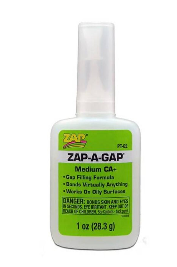 ZAP : REF : ZAPPT02 : ZAP A GAP CA+ 1oz (28,3gr) ("Instant Glue" / "Colle instantanée")