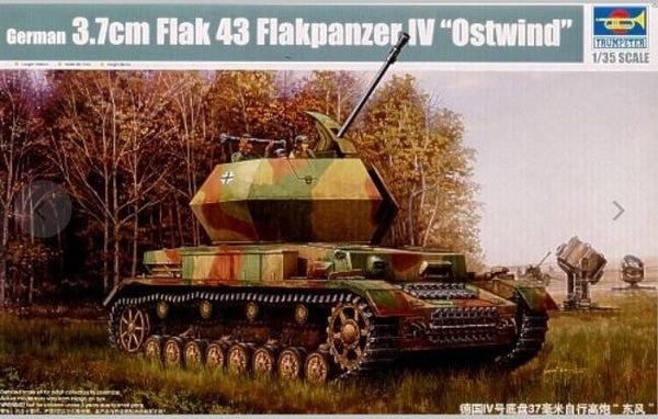 TRUMPETER : REF : 01520 : 1:35 : German 3.7 Flak 43 Flakpanzer IV ("Ostwind") (Anti-aérien)