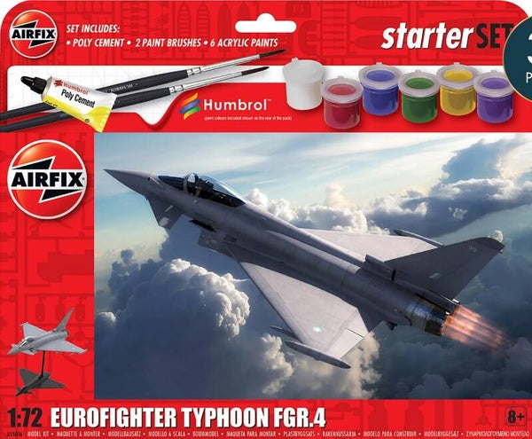 AIRFIX : REF A55016 : SCALE : 1:72 : STARTER KIT BEGINNER / DEBUTANT : Eurofighter Typhoon FGR.4