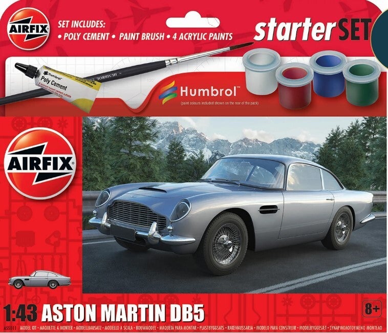 AIRFIX : REF A55011 : SCALE : 1 :43 : STARTER KIT BEGINNER / DEBUTANT : Aston Martin DB5