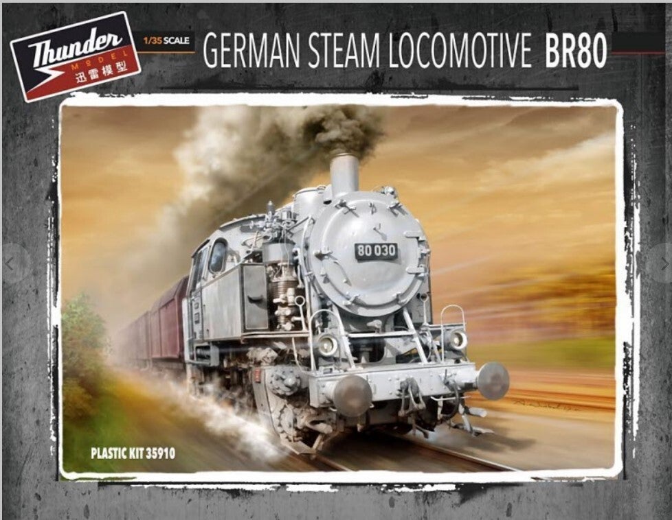 THUNDER MODEL : REF : 35910 : 1:35 : RAILWAY DOMAIN : German  Steam Locomotive BR80