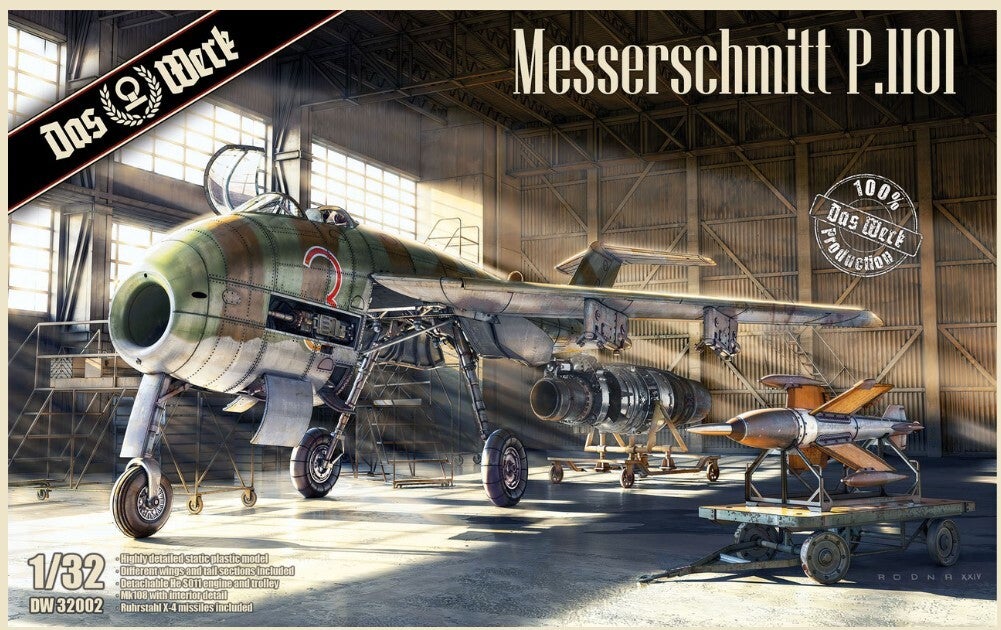 DAS WERK : REF : DW32002 : 1/32 : German Messerschmitt P.1101 (Prototype)