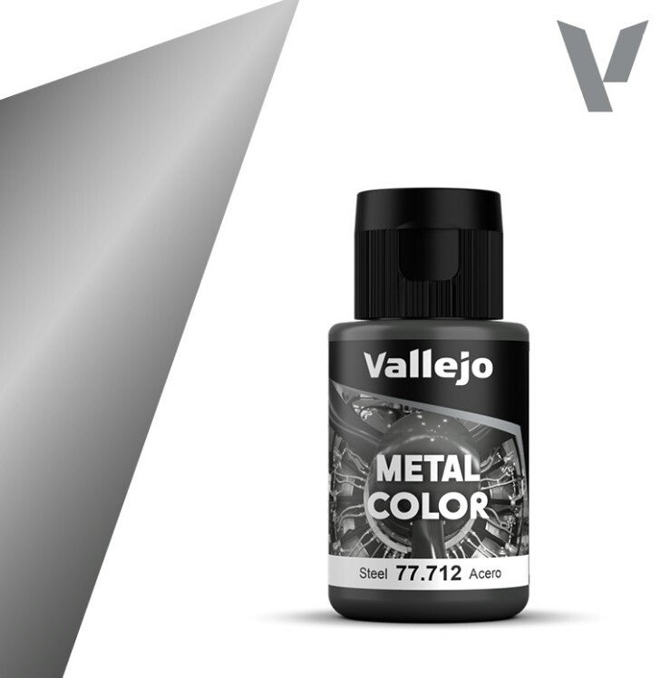 VALLEJO : REF : 77712 : METAL COLOR SERIE : Steel  / Acier (32 ml)