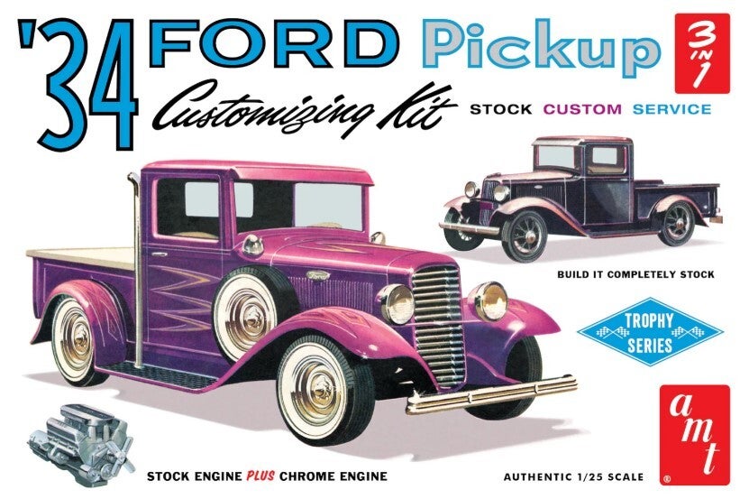 AMT : REF : AMT 1120 : 1:25 : US : FORD : Ford Pickup (Customizing Kit) (1934)