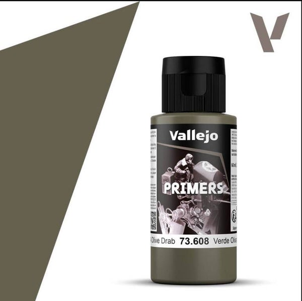 VALLEJO : REF : 73608 : PRIMER : US Olive Drap / Vert Olive Américain (60 ml)