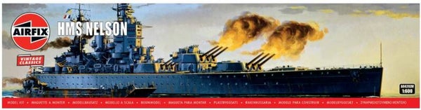 AIRFIX : REF : A04203V : 1:600 : Vintage Classics Series : UK (ROYAL NAVY) : HMS Nelson (Battleship / Cuirassier)