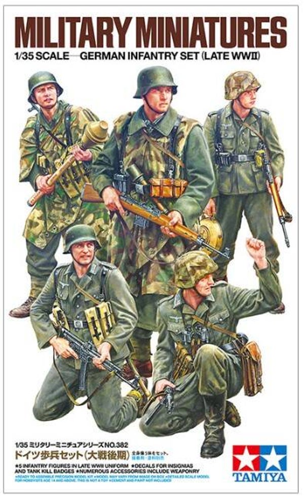 TAMIYA : REF : 35382 : 1:35 : German Infantry Set (Late WWII) (5 Fig.)
