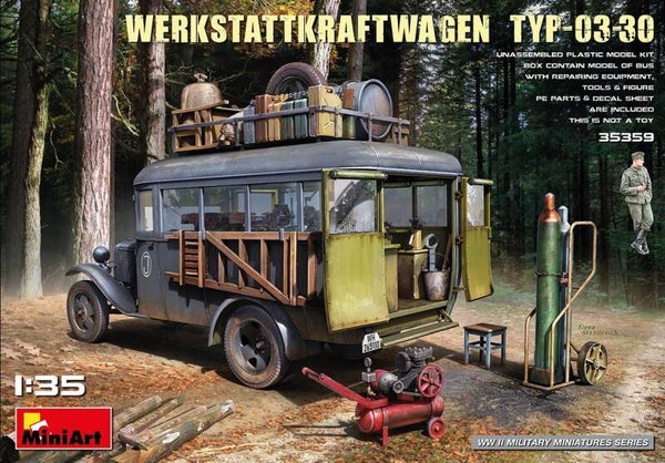 MINIART : REF : MINIART 35359 : 1:35 : SOVIET : GAZ : German Werkstattkraftwagen Typ-03-30 (Under German Flag)