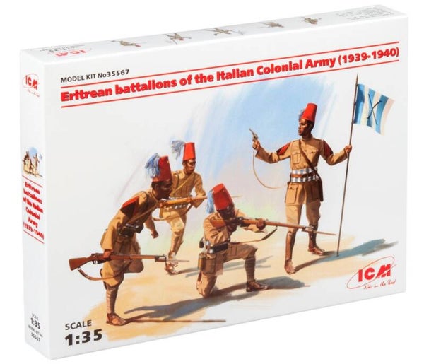 ICM : REF: 35567 : 1:35 : ERITREA (IT COL. DURING WWII) : Eritrean Battalions of the Italian Сolonial Army (1939-1940) (4 Fig.)
