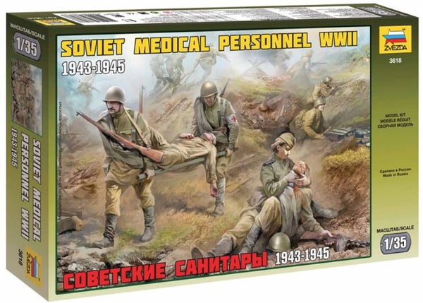 ZVEZDA : REF : 3618 : 1:35 : Soviet Medical Personnel (1943-1945) ("2 Fig.")