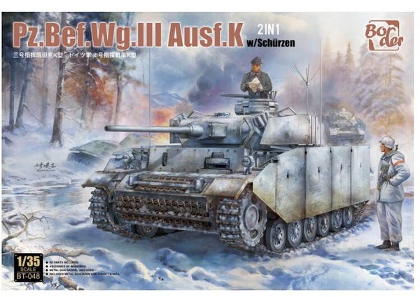 BORDER MODEL : REF : BT 048 : 1/35 : German Pz.Bef.Wg.III Ausf.K (With Shurzen)