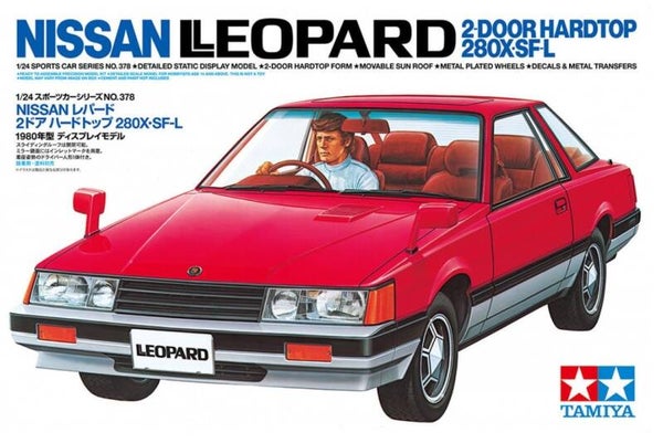 TAMIYA : REF : 24378 : 1:24 : JAPAN : NISSAN : Leopard 2-Door 280X･SF-L (Hardttop) (1980-2000)