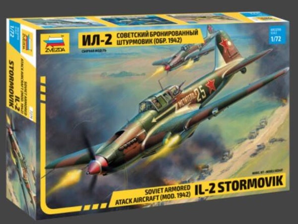 ZVEZDA : REF : 7279 : 1:72 : RUSSIAN (SOVIET) : ILIOUCHINE : Il-2 Stormovik (Armored Attack Aircraft)