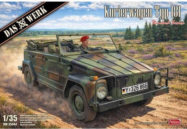 DAS WERK : REF : DW35044 : 1:35 : German : VOLKSWAGEN (VW) : Kurierwagen Typ 181 (Standard Version) (1969-1983)