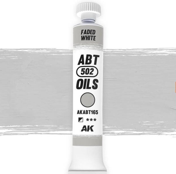 AK INTERACTIVE : REF : AKABT165 : ABT 502 SERIE (OIL / HUILE) : Faded White (Blanc Délavé) (20 ml)
