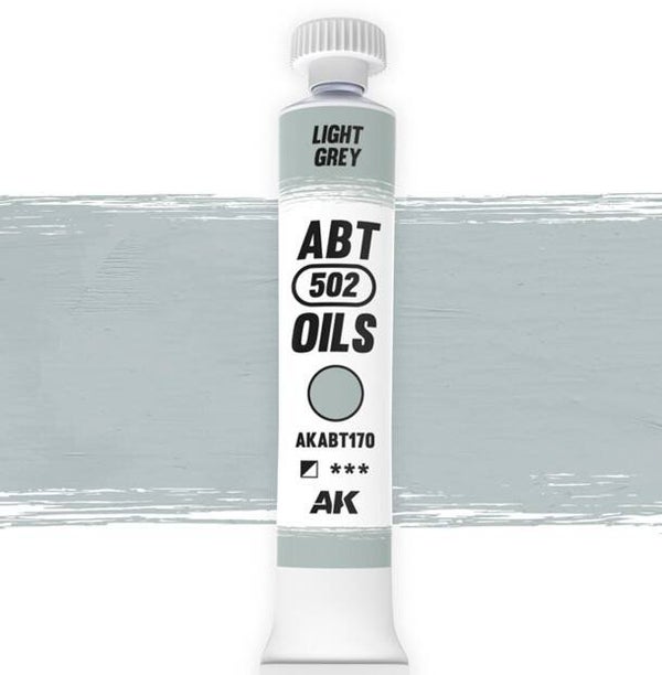 AK INTERACTIVE : REF : AKABT170 : ABT 502 SERIE (OIL / HUILE) : Light Grey (Gris Clair) (20 ml)