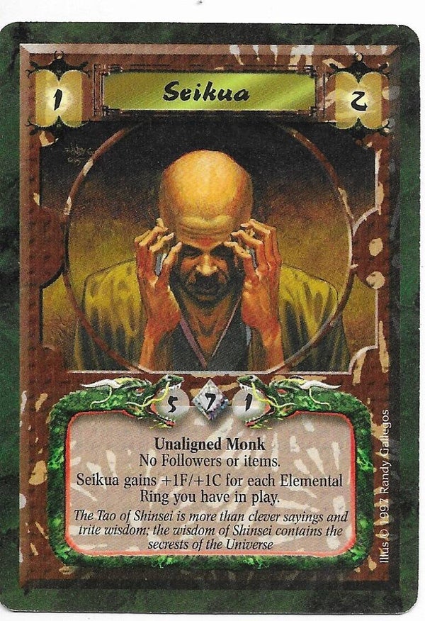 L5R : CLAN : B.O.S. : Seikua (Crimson and Jade R.C. (CaJ)) - "FIXED REPRINT"