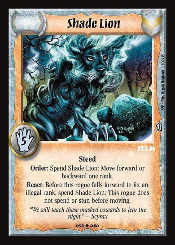 Warlord Saga of the Storm : Shade Lion - U - (L2P)