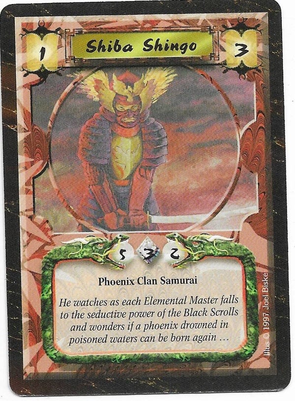 L5R : CLAN : PHOENIX : Shiba Shingo (Time of the Void R.C. (ToV)) - "FIXED REPRINT"