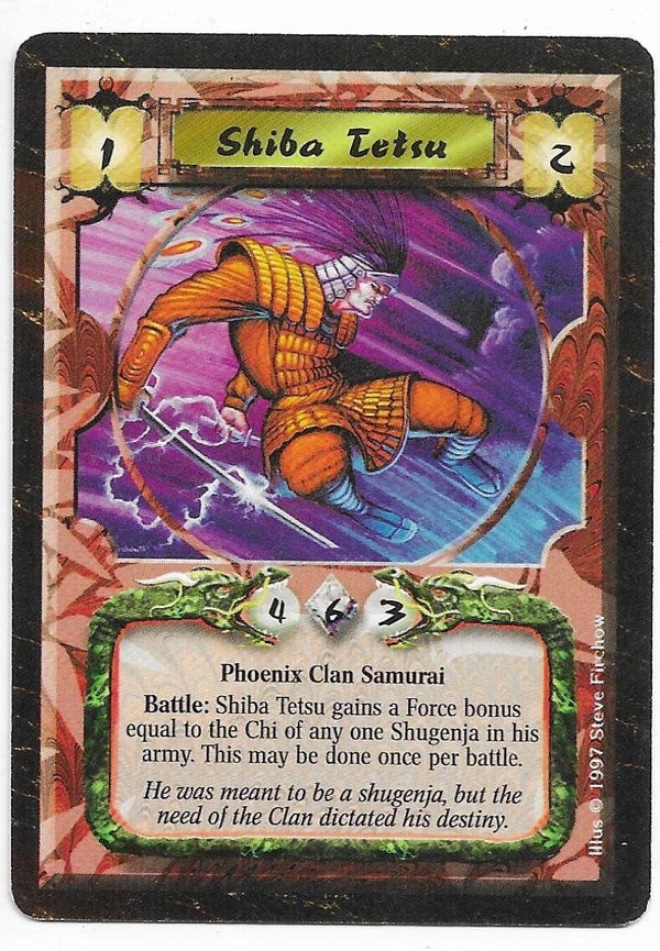 L5R : CLAN : PHOENIX : Shiba Shingo (Time of the Void R.C. (ToV)) - "FIXED REPRINT"