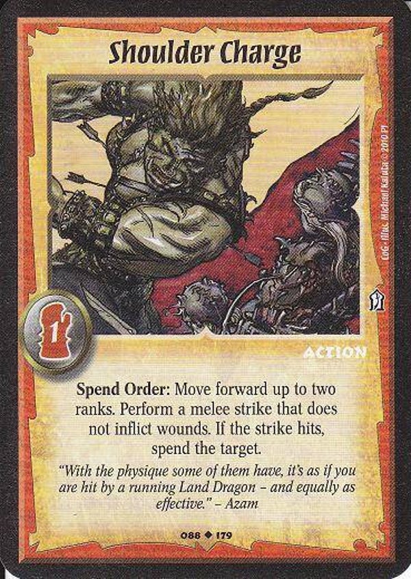 Warlord Saga of the Storm : Shoulder Charge - U - COG
