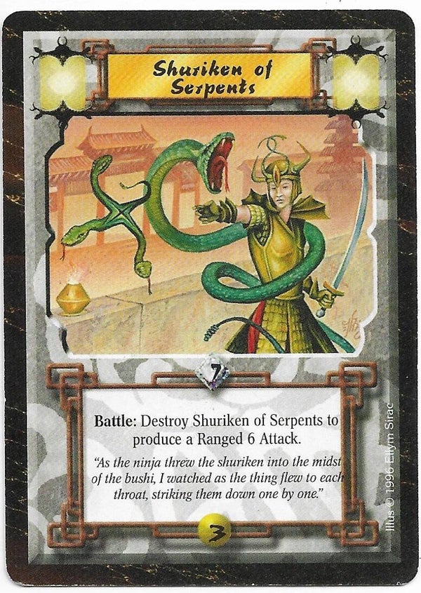 L5R : ITEM : Shuriken of Serpents (Time of the Void R.C. (ToV)) - "FIXED REPRINT"