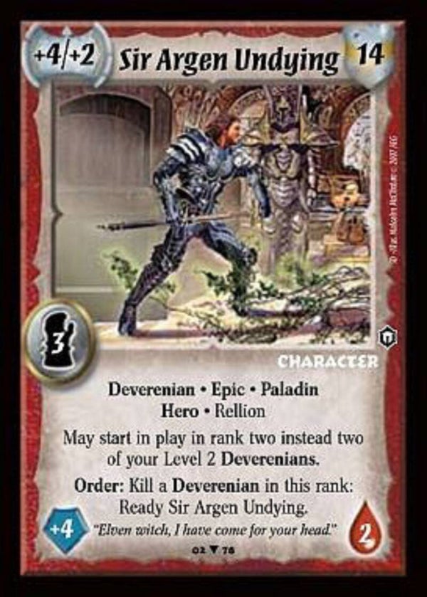 Warlord Saga of the Storm : Sir Argen Undying (SD)
