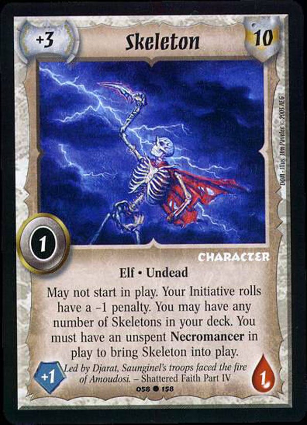 Warlord Saga of the Storm : Skeleton - C - DOM