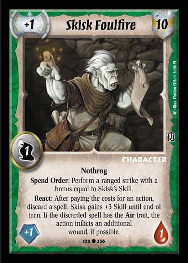 Warlord Saga of the Storm : Skisk Foulfire - C - 4E
