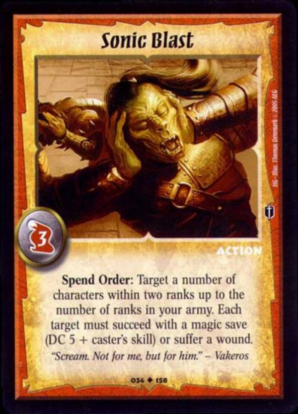 Warlord Saga of the Storm : Sonic Blast - U - HG