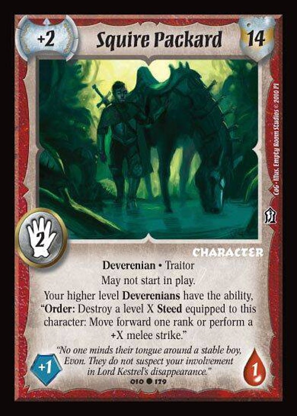 Warlord Saga of the Storm : Squire Packard - C - COG