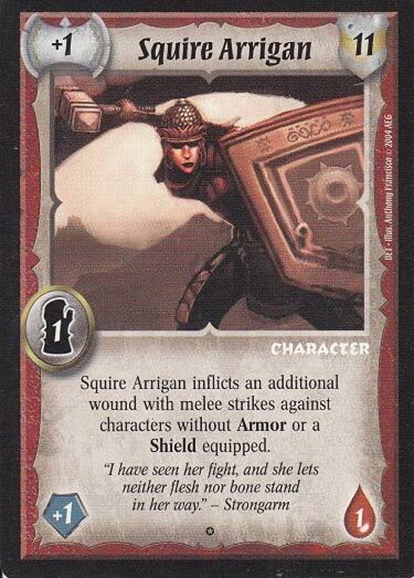 Warlord Saga of the Storm : Squire Arrigan (CE Deck special BUGGED)