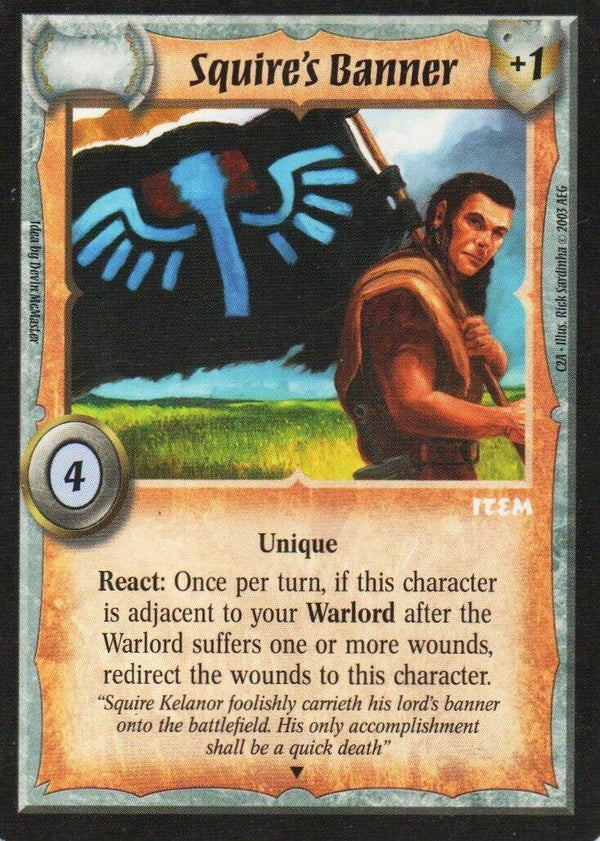 Warlord Saga of the Storm : Squire's Banner (V1. C2A version) - promo