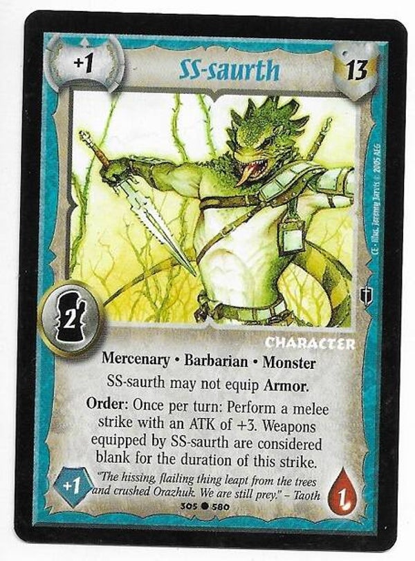 Warlord Saga of the Storm : SS-Saurth (CE Deck special)