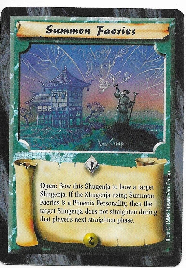 L5R : SPELL : Summon Faeries ("Signature Up") (Anvil of Despair R.C. (AoD)) - "FIXED REPRINT"