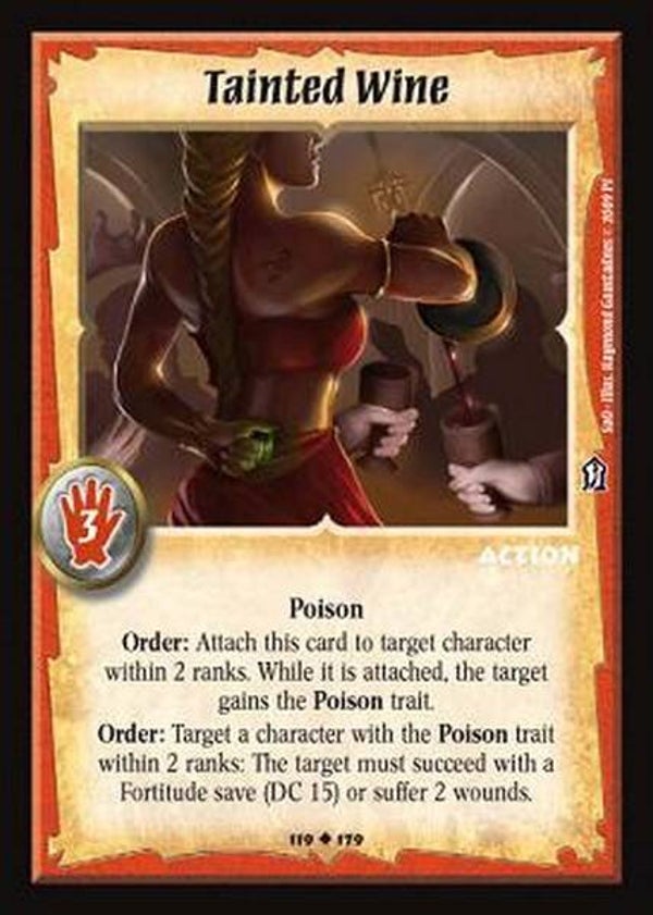 Warlord Saga of the Storm : Tainted Wine - U - (Sands of Oblivion) SOO