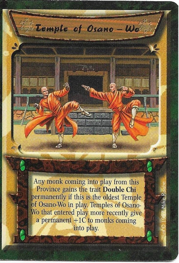 L5R : REGION : Temple of Osano-Wo (Crimson and Jade R.C. (CaJ)) - "FIXED REPRINT"