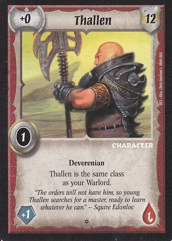 Warlord Saga of the Storm : Thallen (CE Deck special BUGGED)