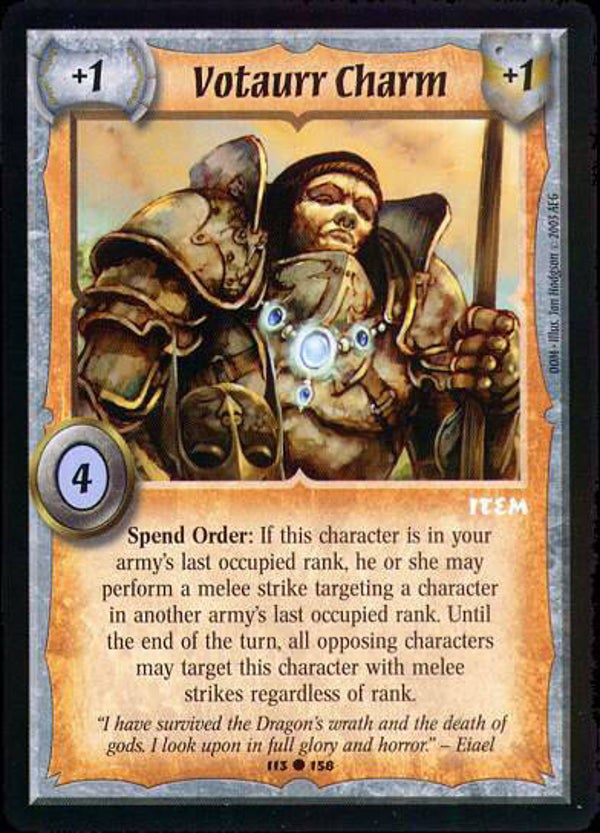 Warlord Saga of the Storm : Votaurr Charm - C - DOM