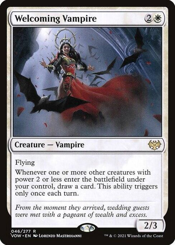 Magic the Gathering (MTG) : Welcoming Vampire (Innistrad : Crimson Vow (VOW)) - R