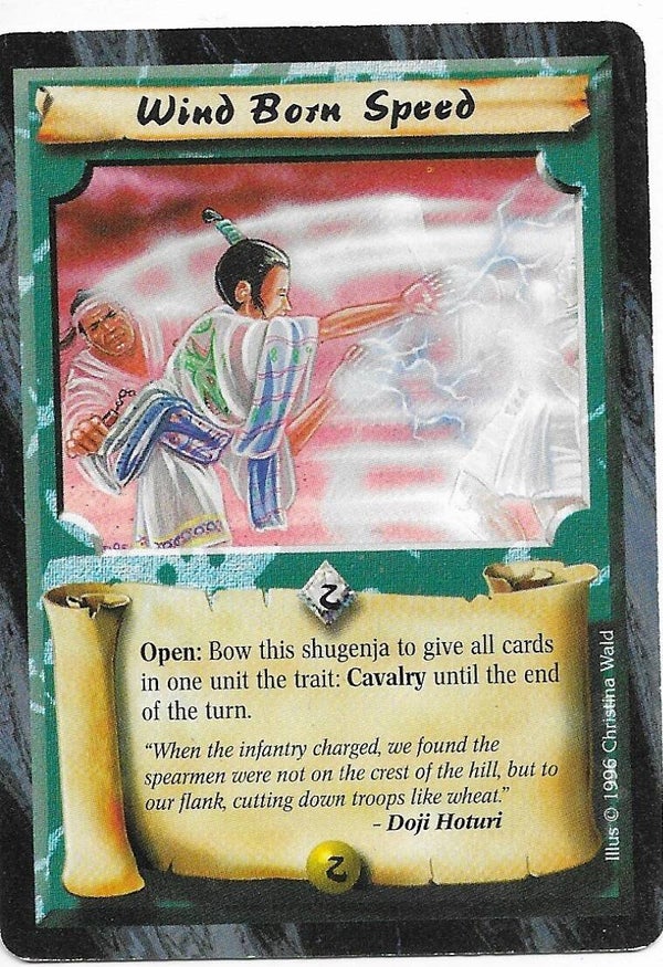 L5R : SPELL : Wind Born Speed (Anvil of Despair R.C. (AoD)) - "FIXED REPRINT"